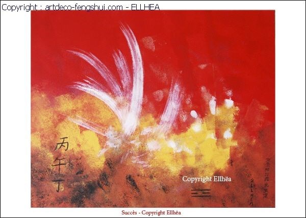 poster feng-shui succès phénix copyright Ellhea
