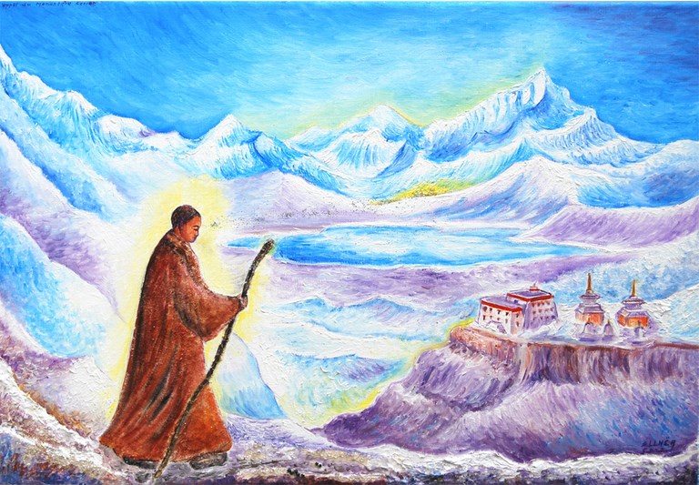 Post Secret Monastery - Tibet artist Ellhëa